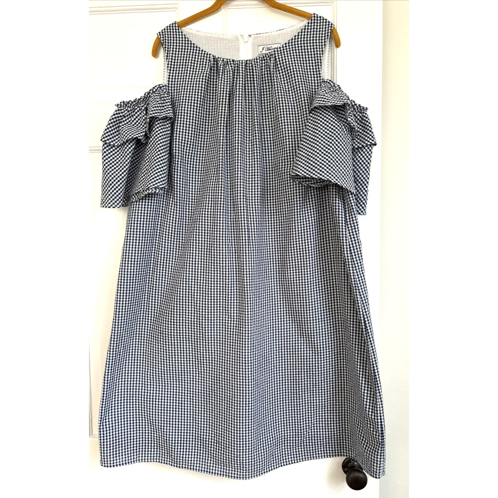 J Howard Gingham Sheath Dress Classic Picnic Style Modest Preppy Career | 16W